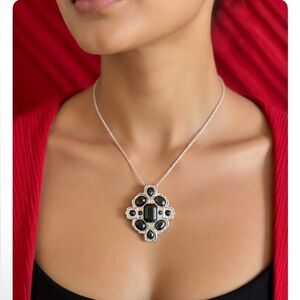 Jay Strongwater VINTAGE Ornate Jeweled scarf slide or pendant EUC